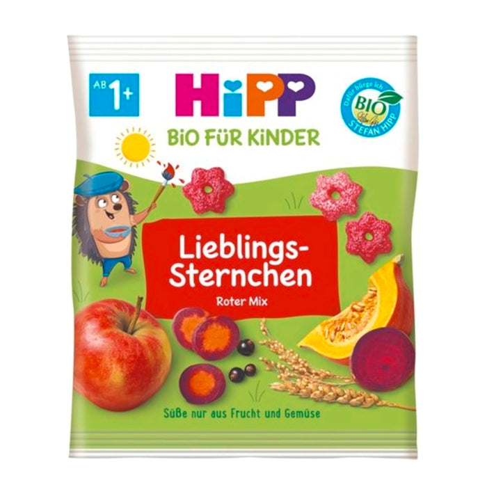 Organic HiPP Grain Stars with Fruit & Vegetables - 30g Baby Cereal (82016) | Healthy Snack for Toddlers | Perfect for Breakfast, On-the-Go & Travel (EXP:9/29/25)