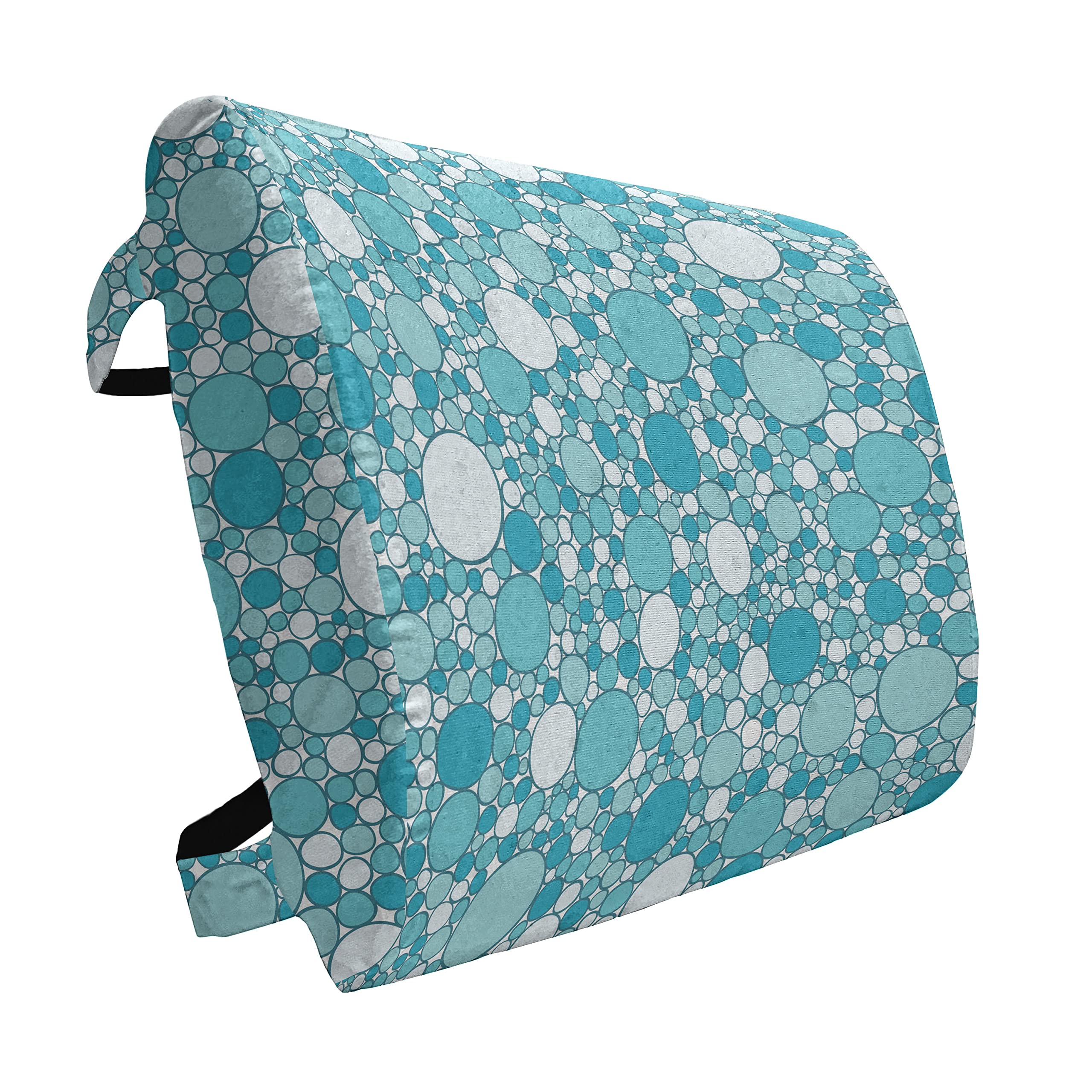 Ambesonne Abstract Lumbar Support Pillow - Modern Aqua Bubble Design, High Density Foam for Office Chair & Car Seat - 14