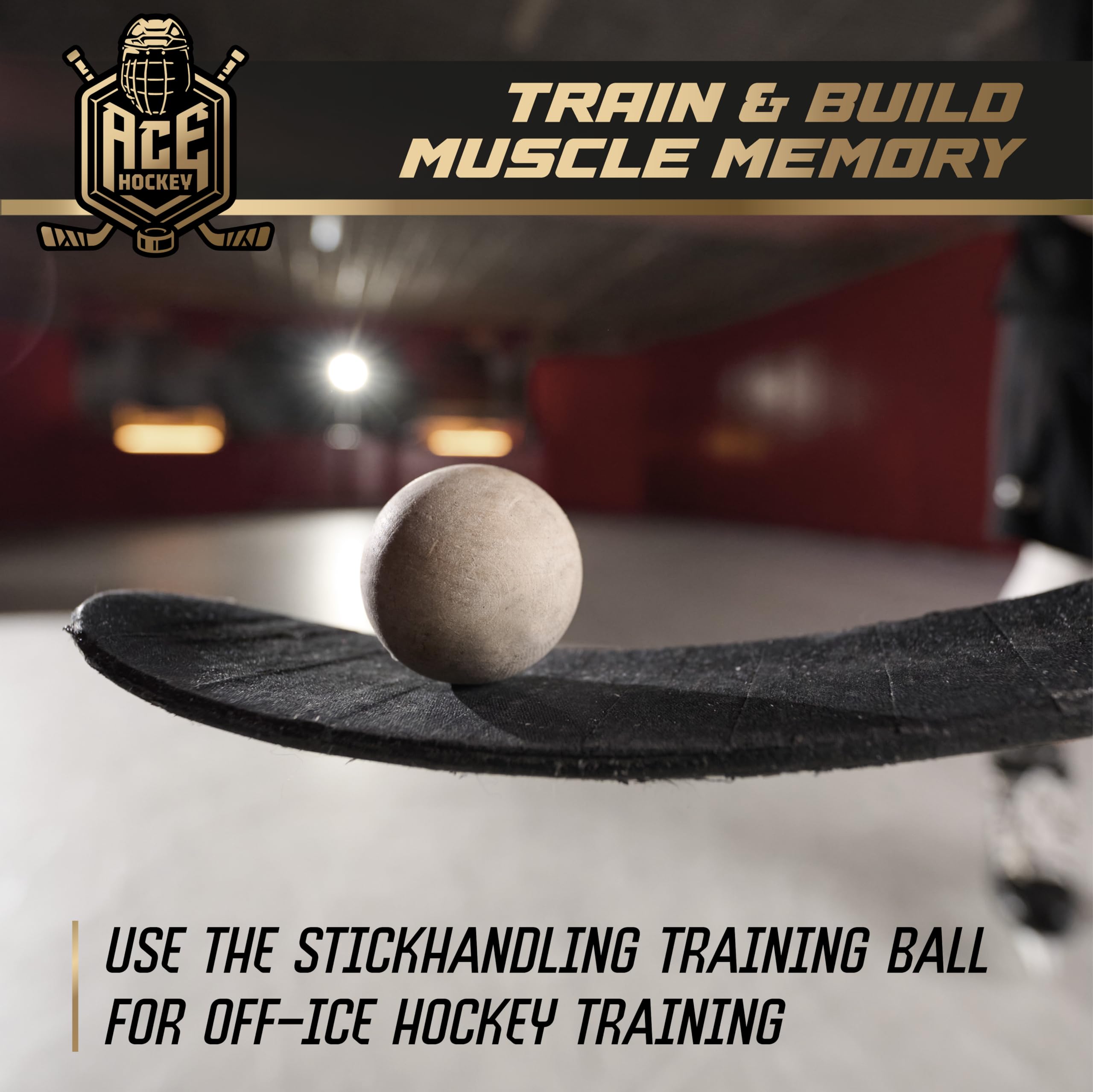 Swedish Stickhandling Balls - 3-Pack Unfinished Hardwood Hockey Training Balls for Street Hockey & Floorball - 2-Inch No-Bounce Wooden Balls - Perfect for Stickhandling Practice, Hockey Drills & Off-Ice Training
