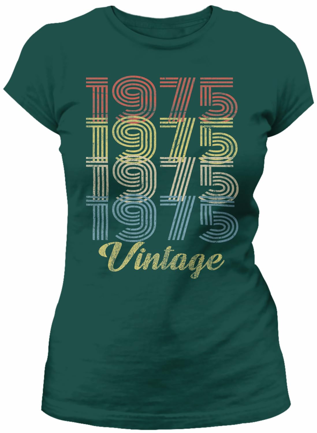 Vintage 1975 Retro 50th Birthday T-Shirt for Women - Perfect 50th Birthday Gift Idea - Great for Parties, Celebrations & Milestone Events