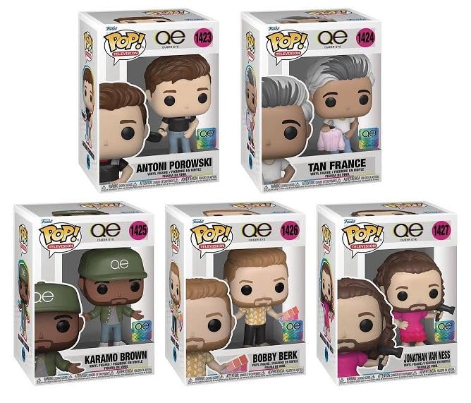 Funko Pop! Queer Eye Complete Set of 5 Figures - Perfect for TV Show Fans, Collectors, and Home Decor