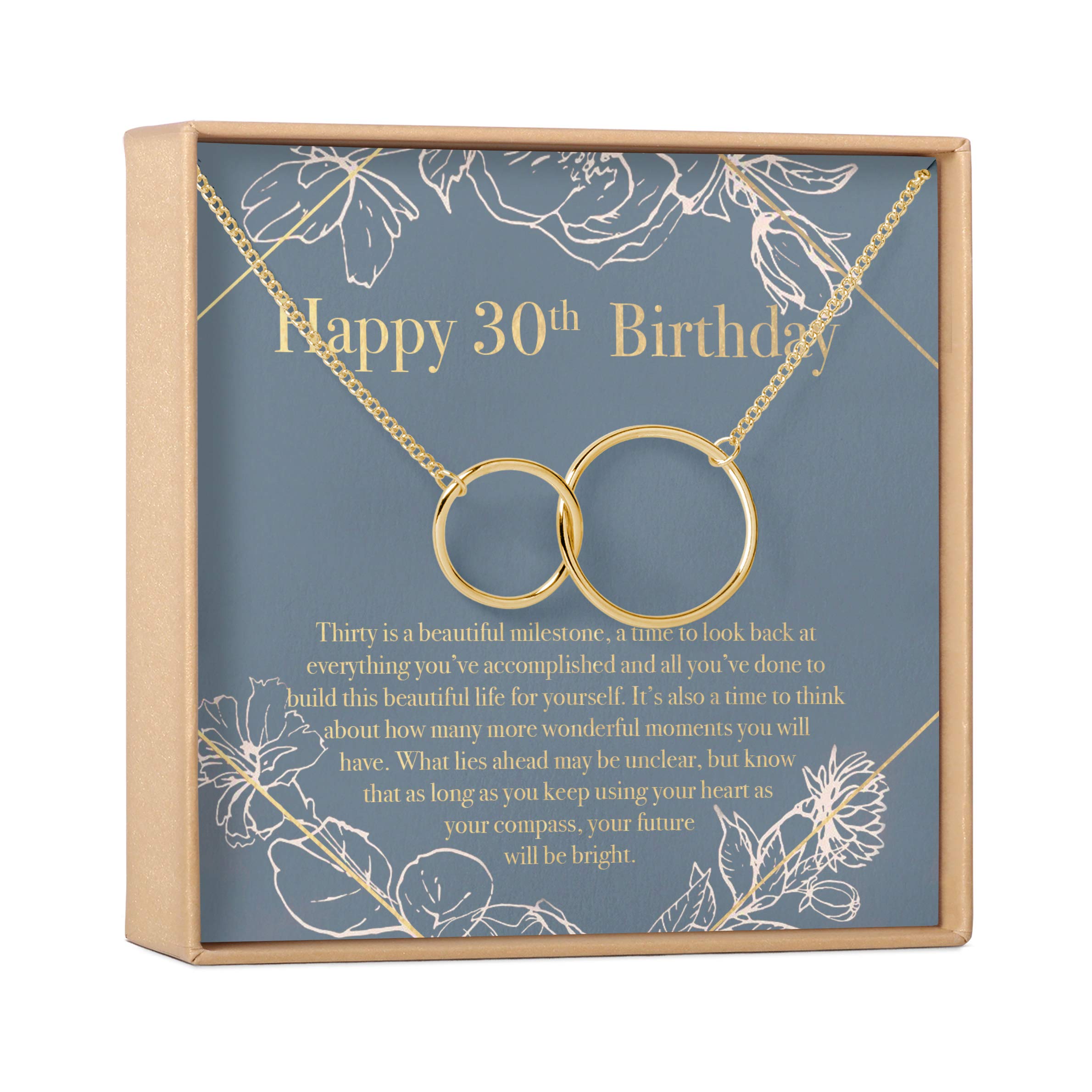 30th Birthday Necklace for Women - Personalized Jewelry Gift Set with Heartfelt Card | Birthday Present for Daughter, Niece, Wife, Sister | Perfect for Anniversary, Graduation, Valentine's Day & Special Occasions