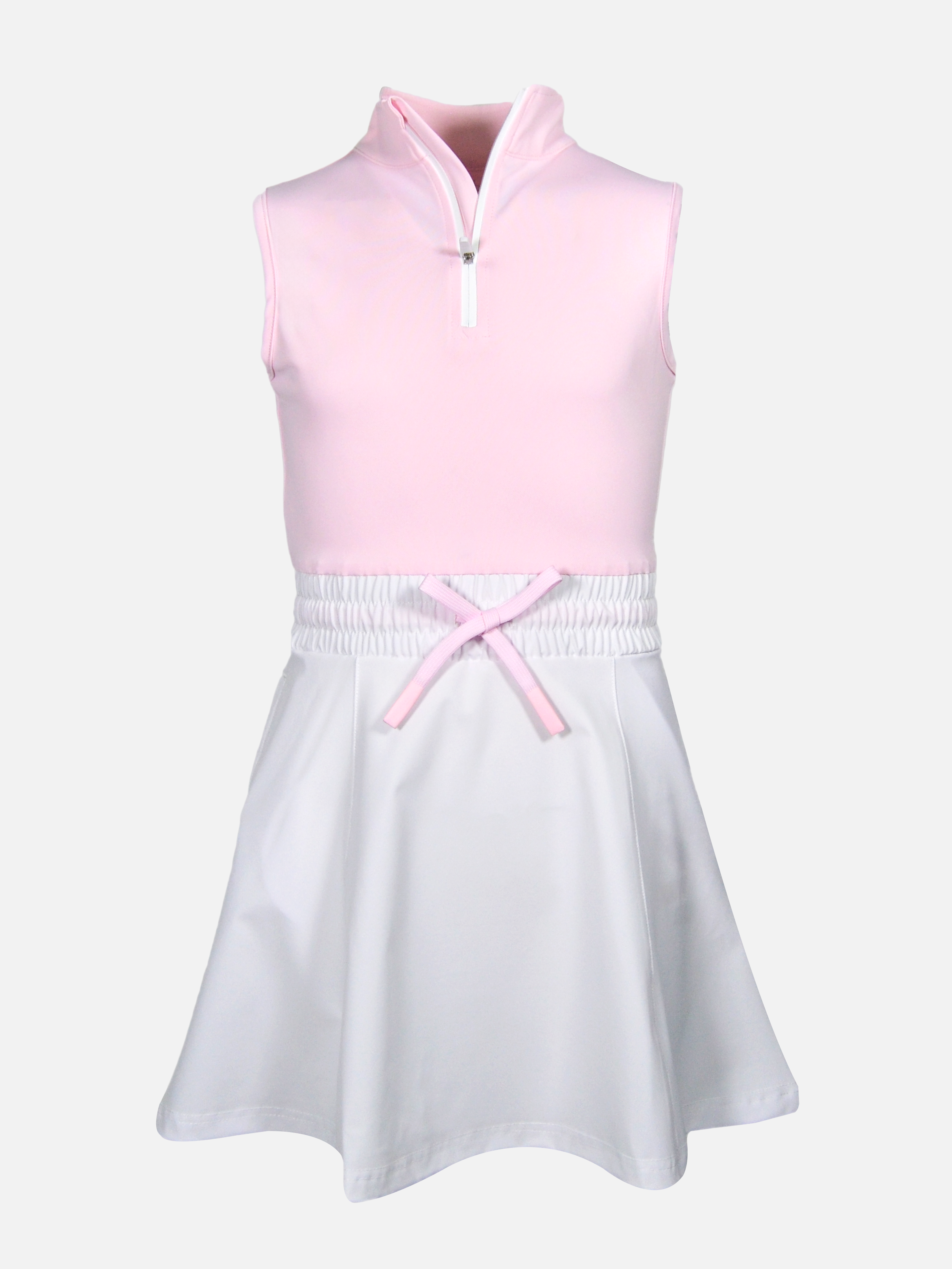 Pixie Toddler Girls' Quarter Zip Dress - Soft Cotton Pullover Dress for Baby Girls 1-3 Years | Perfect for Playdates, Preschool & Family Outings