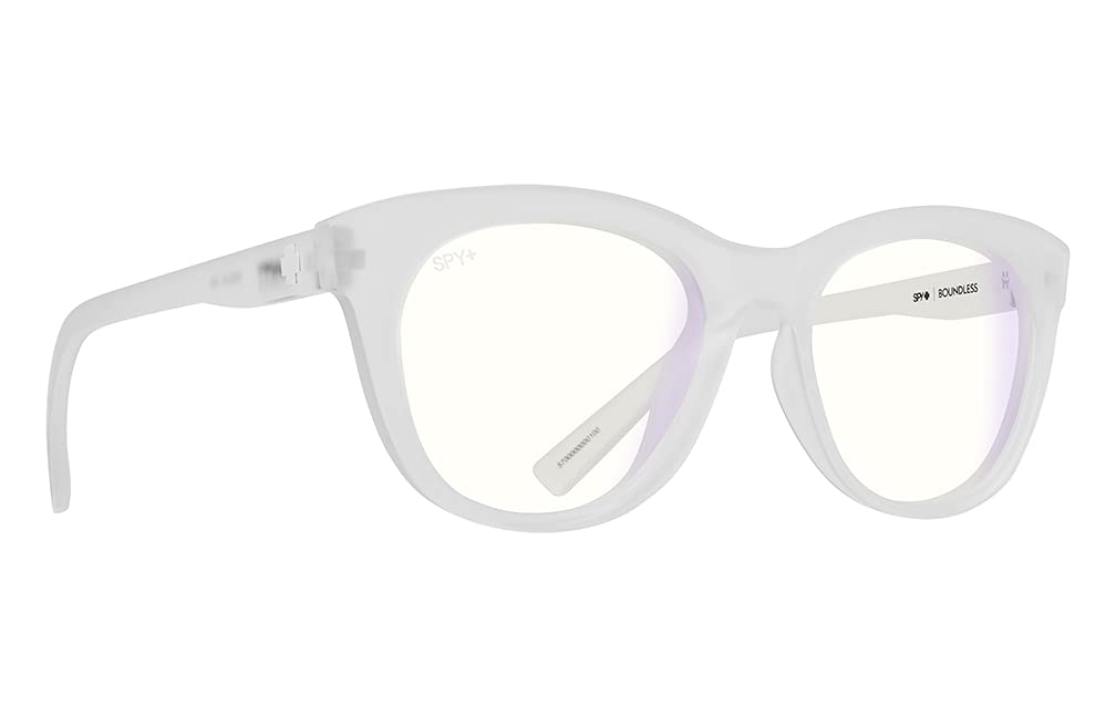 Spy Optic Screen Boundless Blue Light Blocking Glasses - Round Frame with Color & Contrast Enhancing Lenses for Computer, Gaming & Digital Eye Strain Relief