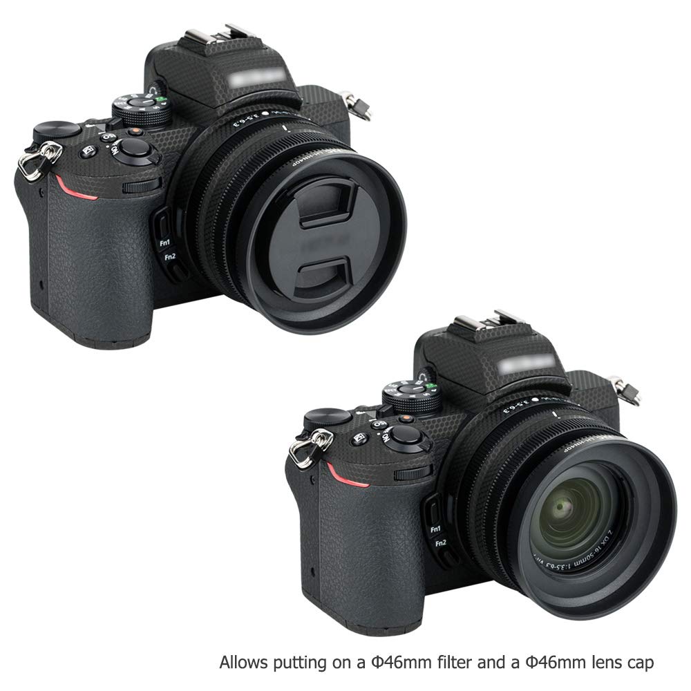JJC Lens Hood Set Compatible with Nikon Z50 Camera - Replacement for HN-40 & HB-90A - Fits Nikkor Z DX 16-50mm F/3.5-6.3 VR & 50-250mm F/4.5-6.3 VR Lenses - Perfect for Outdoor Photography and Travel Shooting