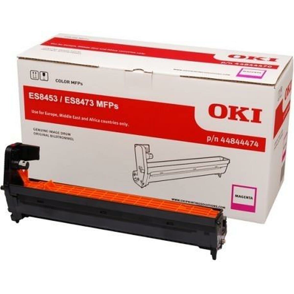 OKI 44844474 Magenta Printer Drum - High Yield 30,000 Pages Replacement for OKI Printers | Perfect for Office, Home & Business Printing Needs