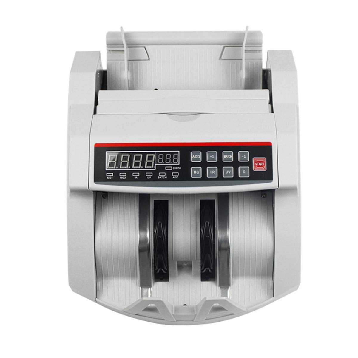 FixtureDisplays® Bill Counter Machine with Counterfeit Detection - Fast & Accurate Currency Counting for Banks, Retail Stores, and Cash-Intensive Businesses (Model 18602-NPF) - Perfect for Daily Cash Management, Financial Transactions, and Secure Money Handling