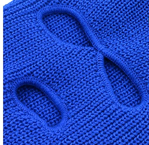 Star Ski Mask for Adults - 3 Hole Embroidered Full Face Cover, Warm Knitted Beanie Balaclava with Graphic Design | Winter Sports, Snowboarding, Motorcycle Riding & Outdoor Activities