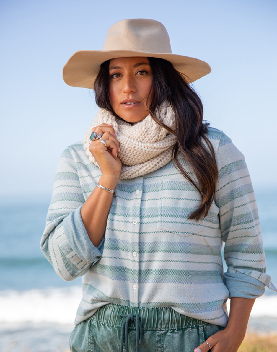 Harper Infinity Scarf for Women - Soft Warm Winter Knit Loop Scarf in Birch Color - Perfect for Cold Weather, Office Wear & Holiday Gifts