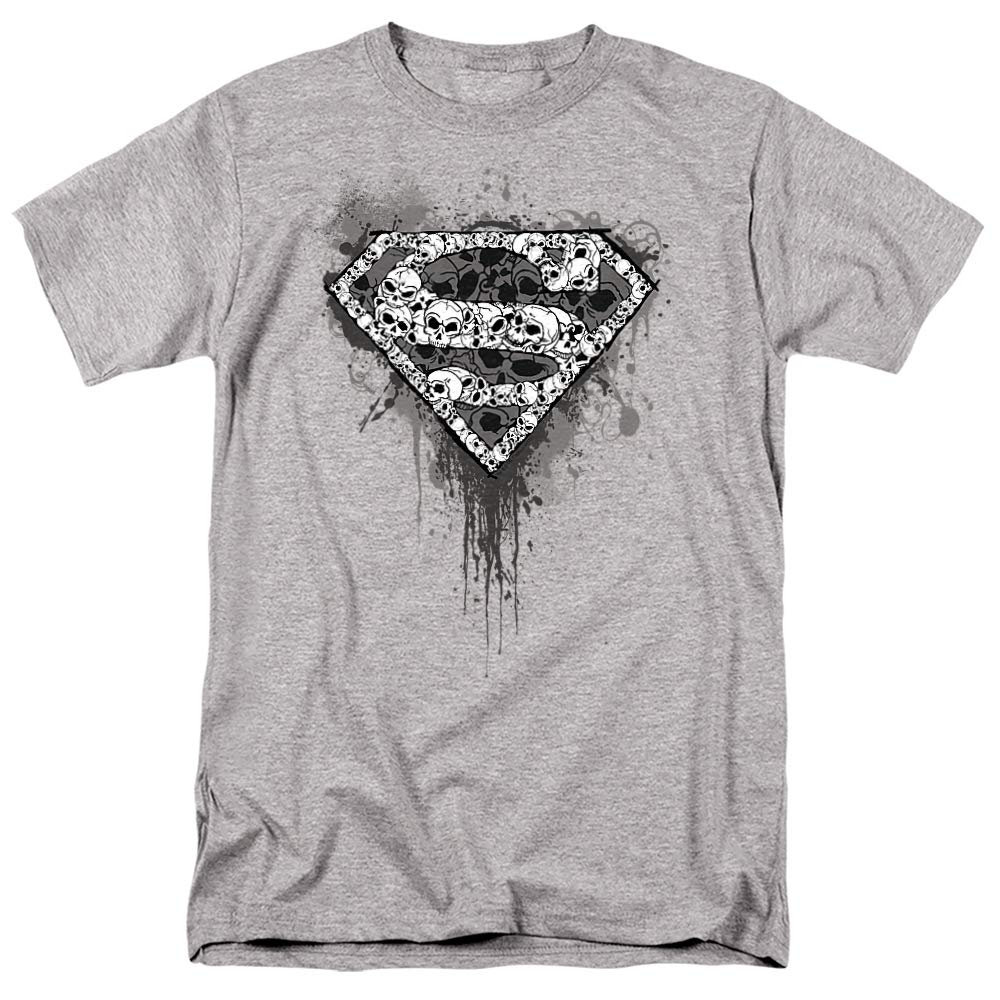 Superman Skull Graphic Unisex T-Shirt for Men & Women - Cool Superhero Tee for Casual Wear & Cosplay