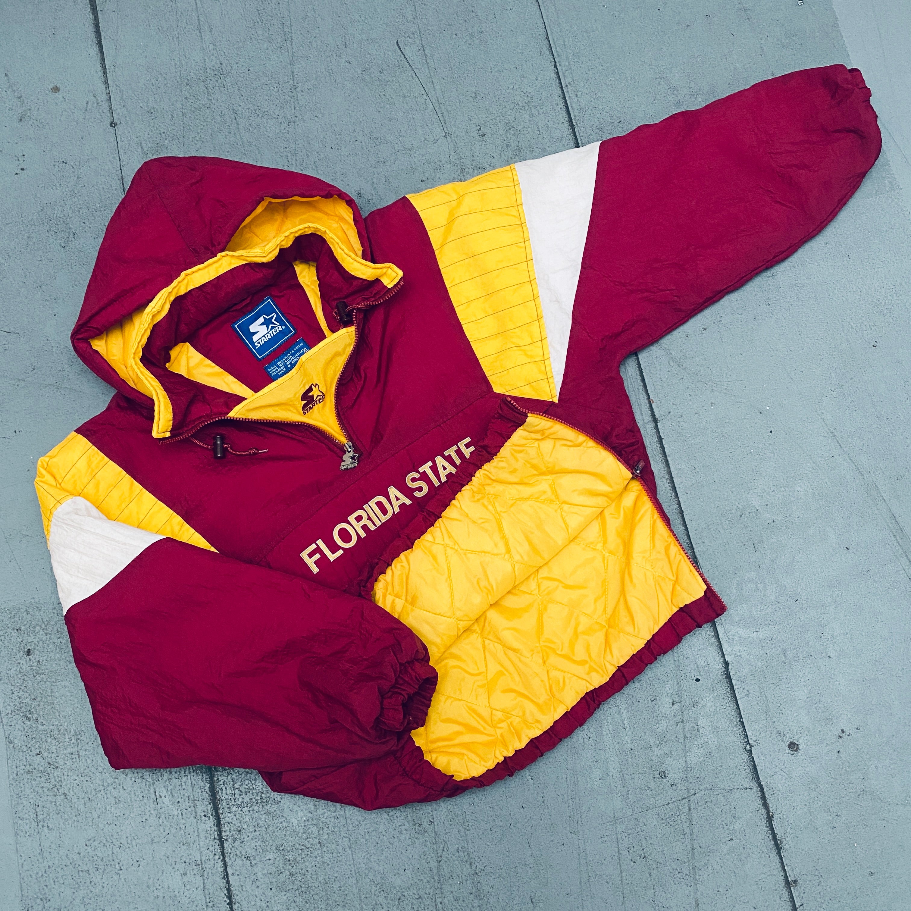 Florida State Seminoles Vintage 1990s 1/4 Zip Breakaway Jacket - Men's Medium - Perfect for Game Day, Tailgating & College Fan Apparel