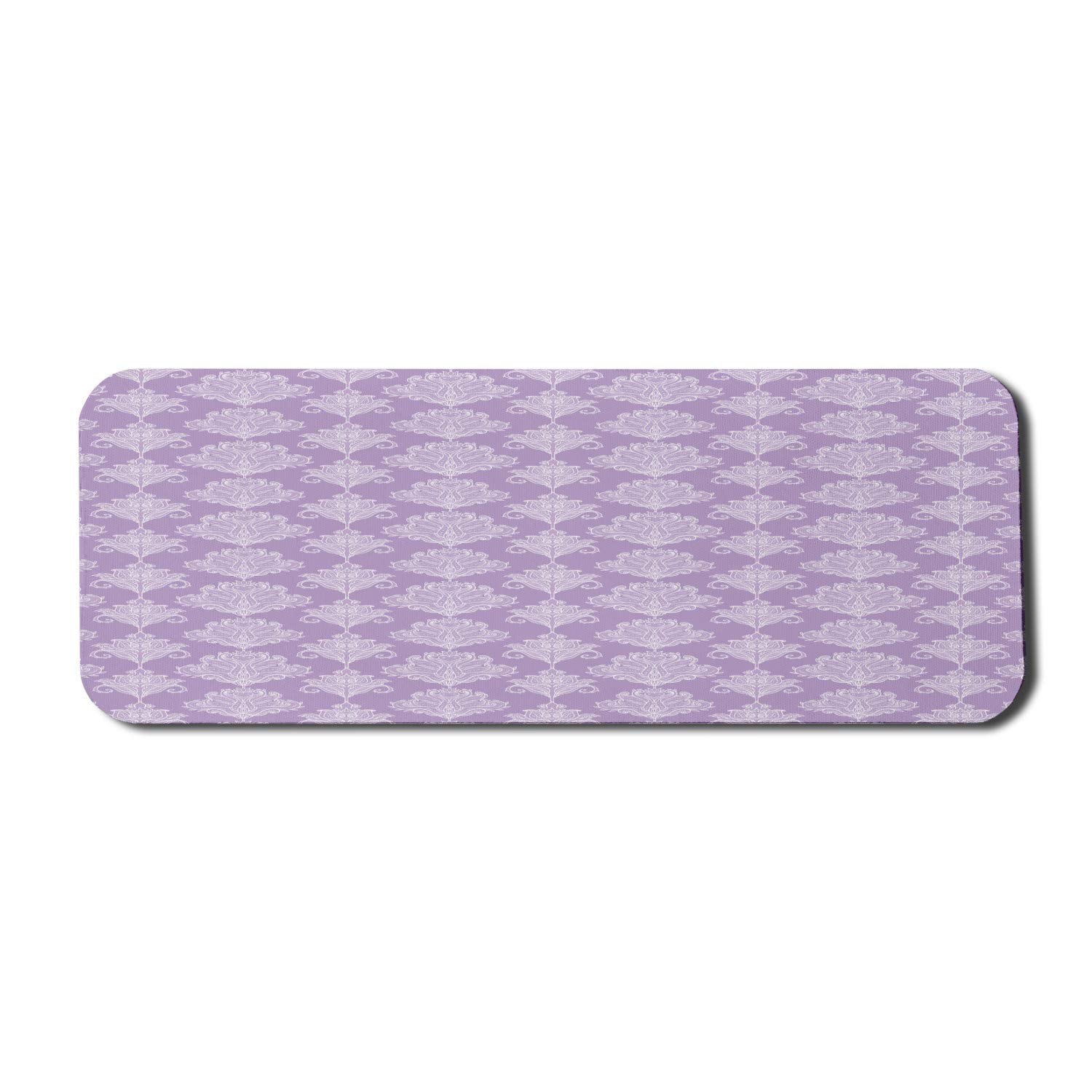 Ambesonne Abstract Computer Mouse Pad - Vintage Paisley Design Hand-Drawn Monochrome Pattern, Non-Slip Rubber Base, Large 31