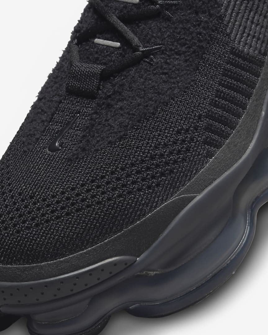 Nike Air Max Scorpion Flyknit DJ4701 003 Triple Black Men's Running Shoes Size 11 - Lightweight Cushioned Sneakers for Jogging, Gym Workouts & Casual Wear