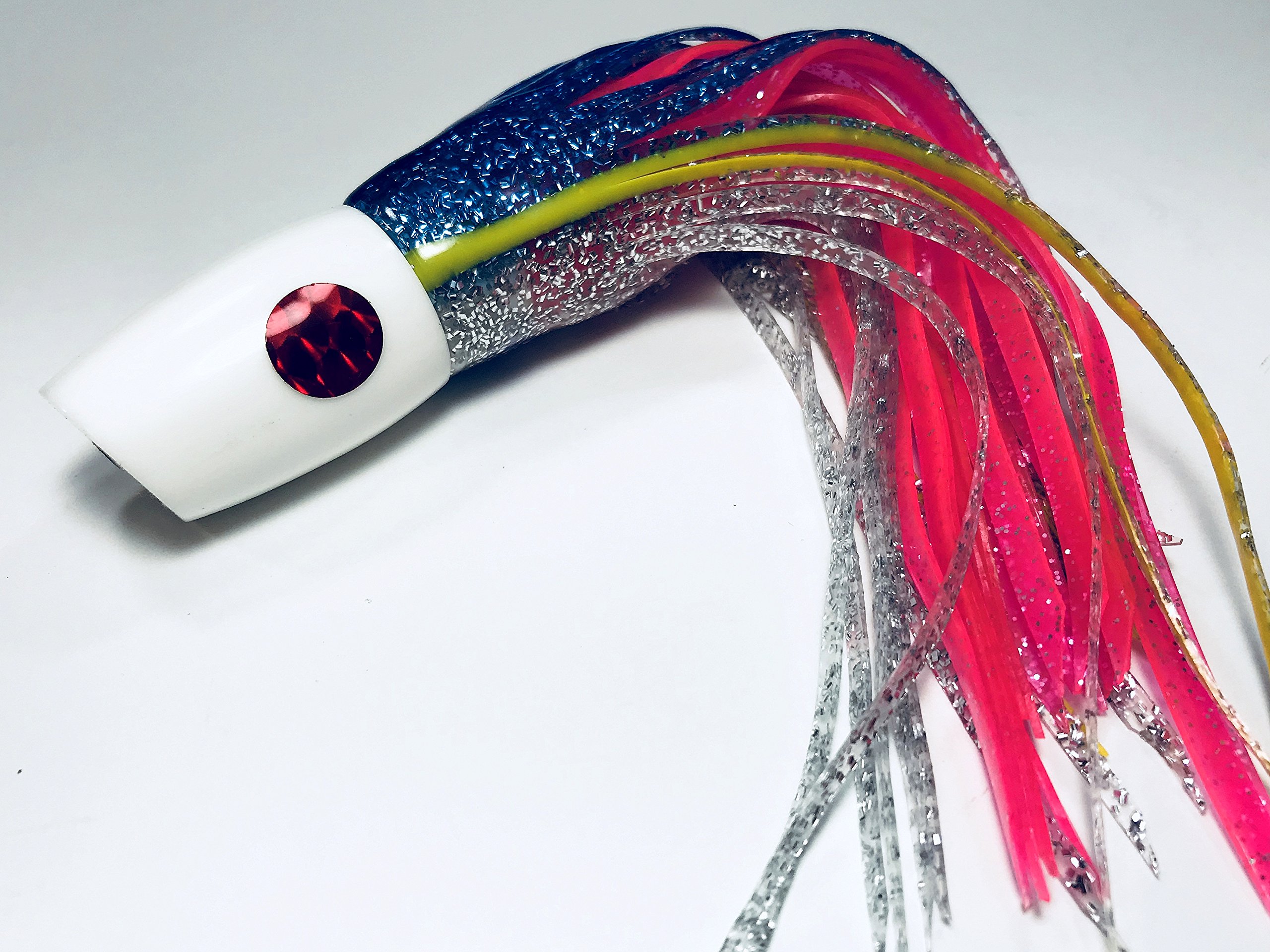 Premium White Kona Slant Saltwater Fishing Lure - Ideal for Marlin, Tuna, Mahi, Wahoo & Dolphin - Perfect for Offshore Trolling & Deep Sea Fishing Adventures