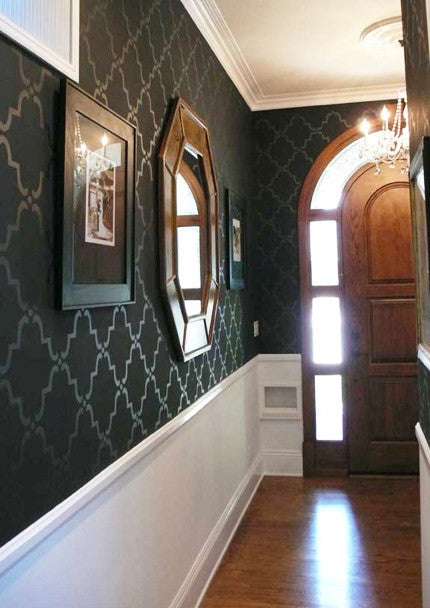 Moorish Trellis Wall Stencil - Reusable DIY Painting Template for Home Decor, Geometric Wall Art, Furniture Makeover - Perfect for Bedroom, Living Room, Nursery & Accent Walls
