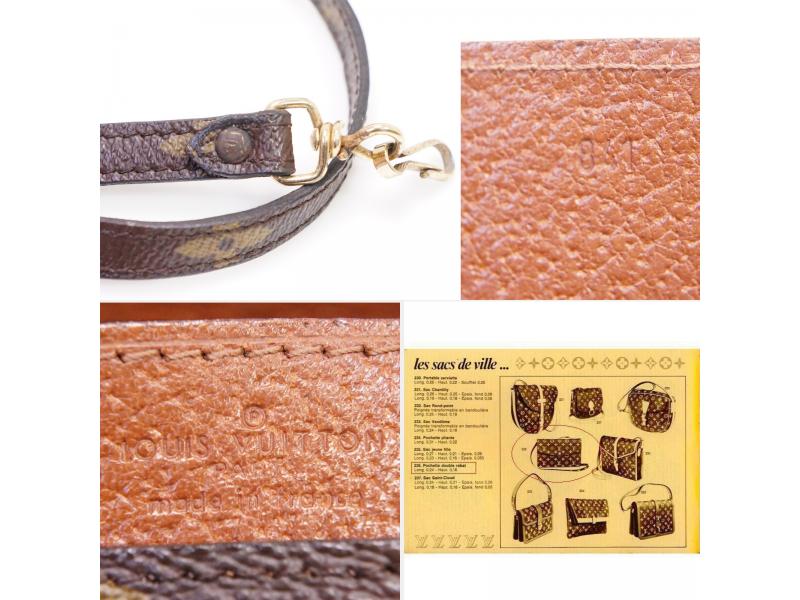Authentic Vintage Louis Vuitton Monogram Pochette Double Rabat Handbag M51815 No.236 - Pre-Owned Luxury Crossbody Bag & Clutch for Women | Perfect for Date Night, Travel & Everyday Use