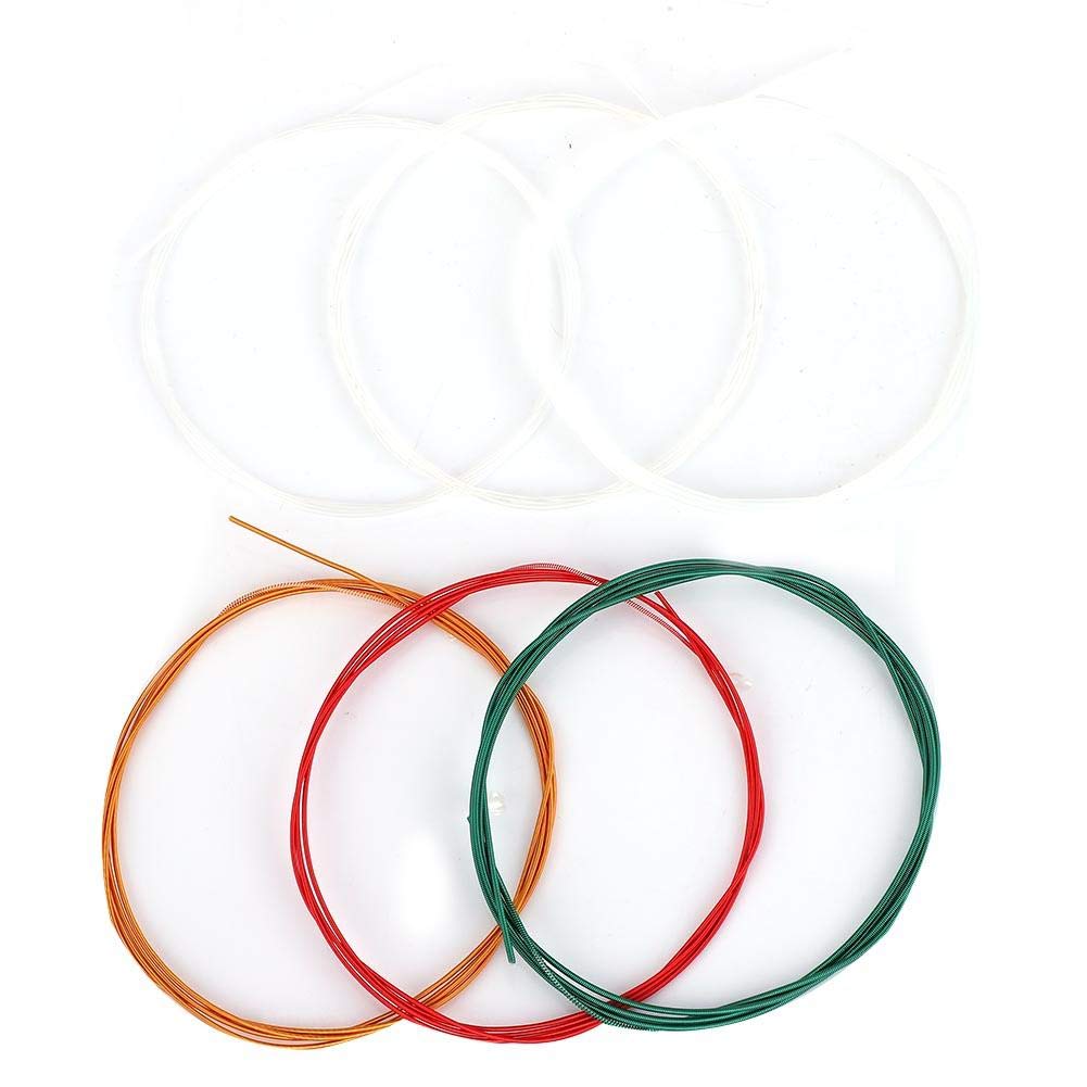 Premium 6-Piece Nylon Classical Guitar Strings Set - Standard Tension Acoustic Guitar Replacement Strings for Warm, Balanced Tone | Perfect for Beginners, Students, and Classical Guitar Performances