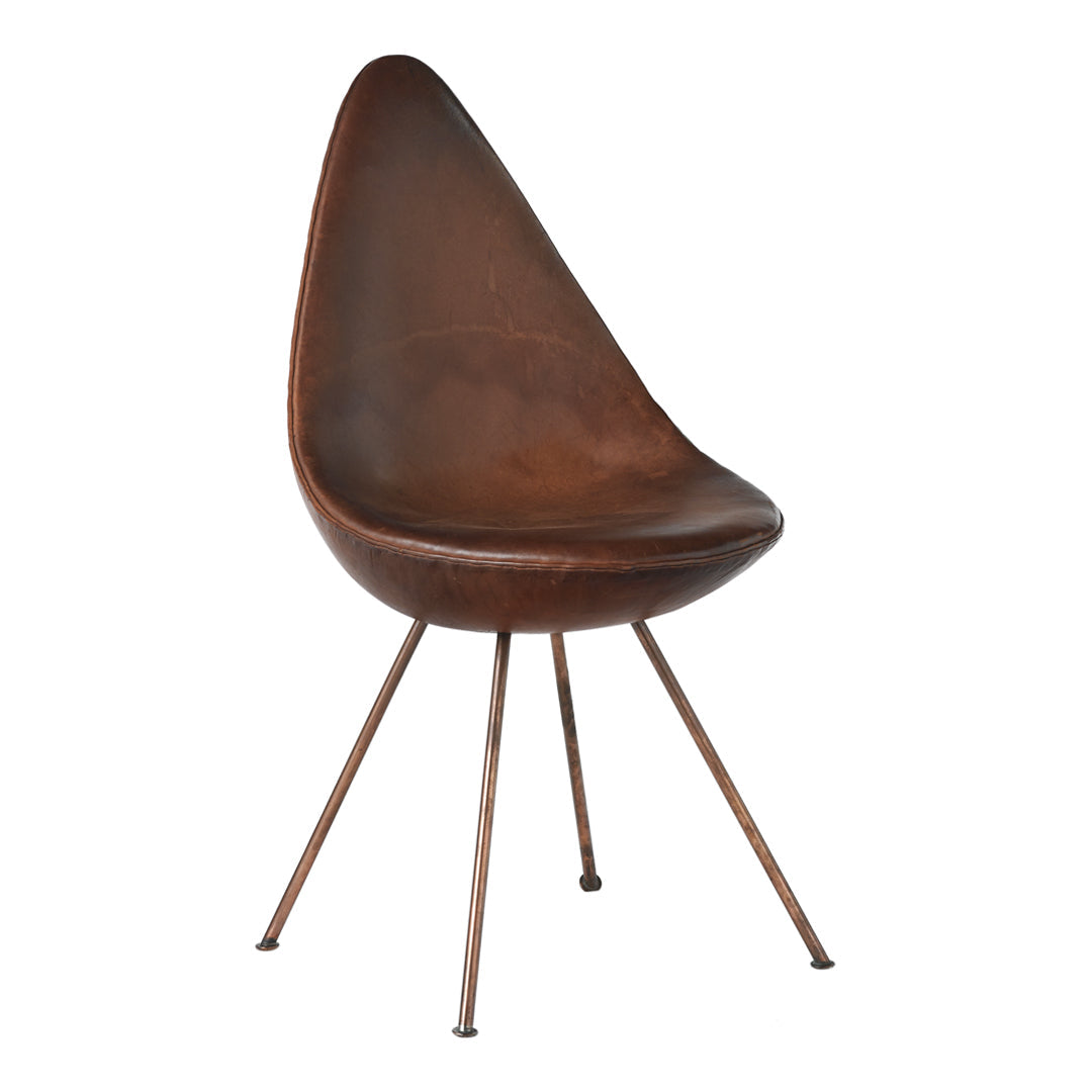 Premium Leather Upholstered Drop Side Chair - Modern Accent Chair for Living Room, Dining Room & Office - Comfortable Seating for Home & Workspace
