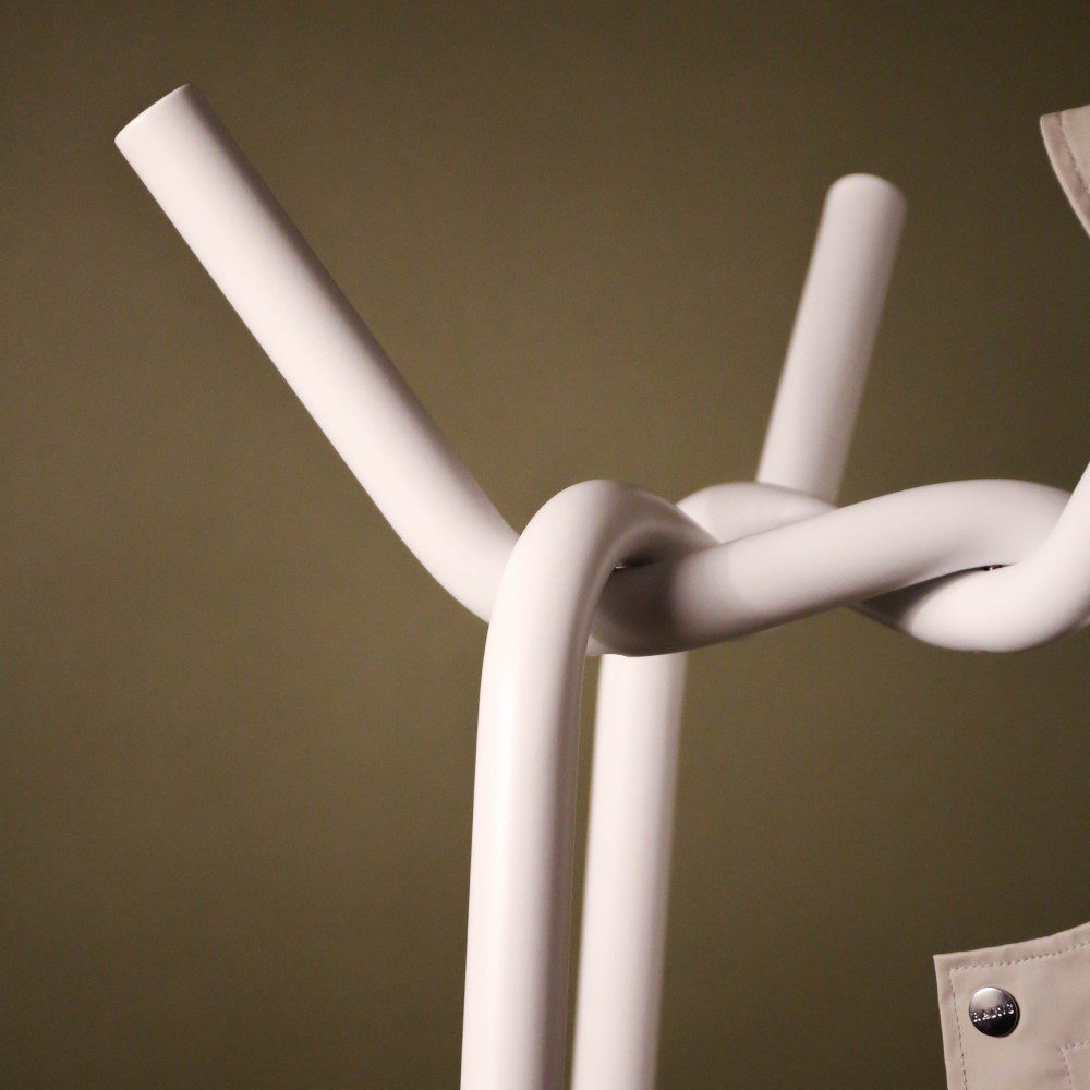 HAY Knit Coat Rack - Modern White Wall Mounted Hooks for Hats, Jackets & Bags | Perfect for Entryway, Bedroom & Hallway Organization