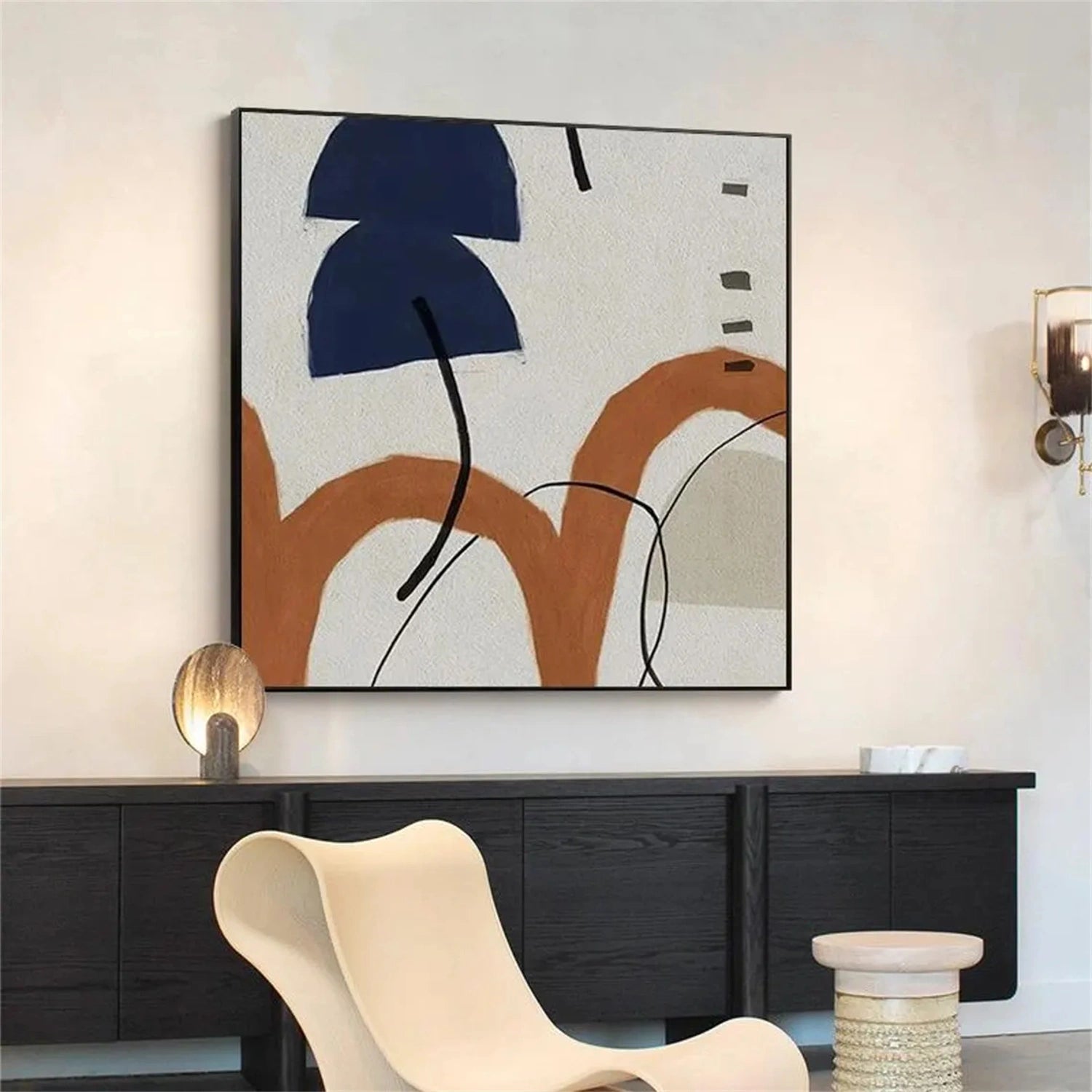 Abstract Tranquility Wall Art Canvas Print - Modern Home Decor for Living Room, Bedroom & Office #WS236 | Perfect for Meditation Spaces & Boho Interior Design