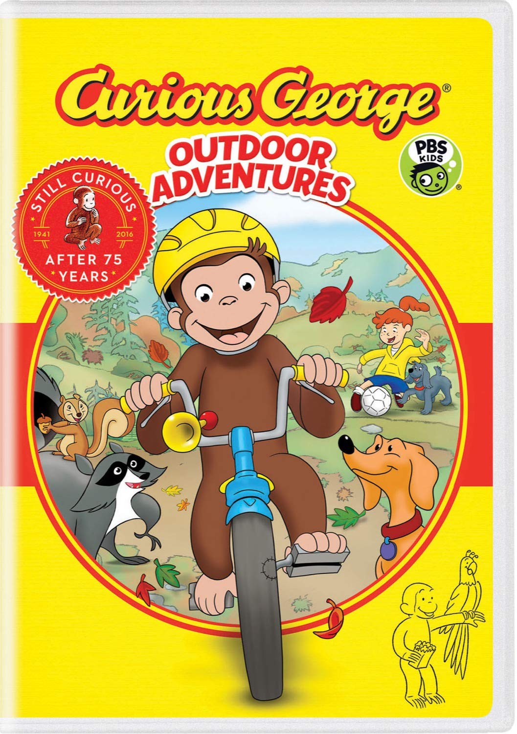 Curious George: Outdoor Adventures DVD - Fun Animated Movie for Kids & Families - Perfect for Family Movie Nights & Kids' Entertainment