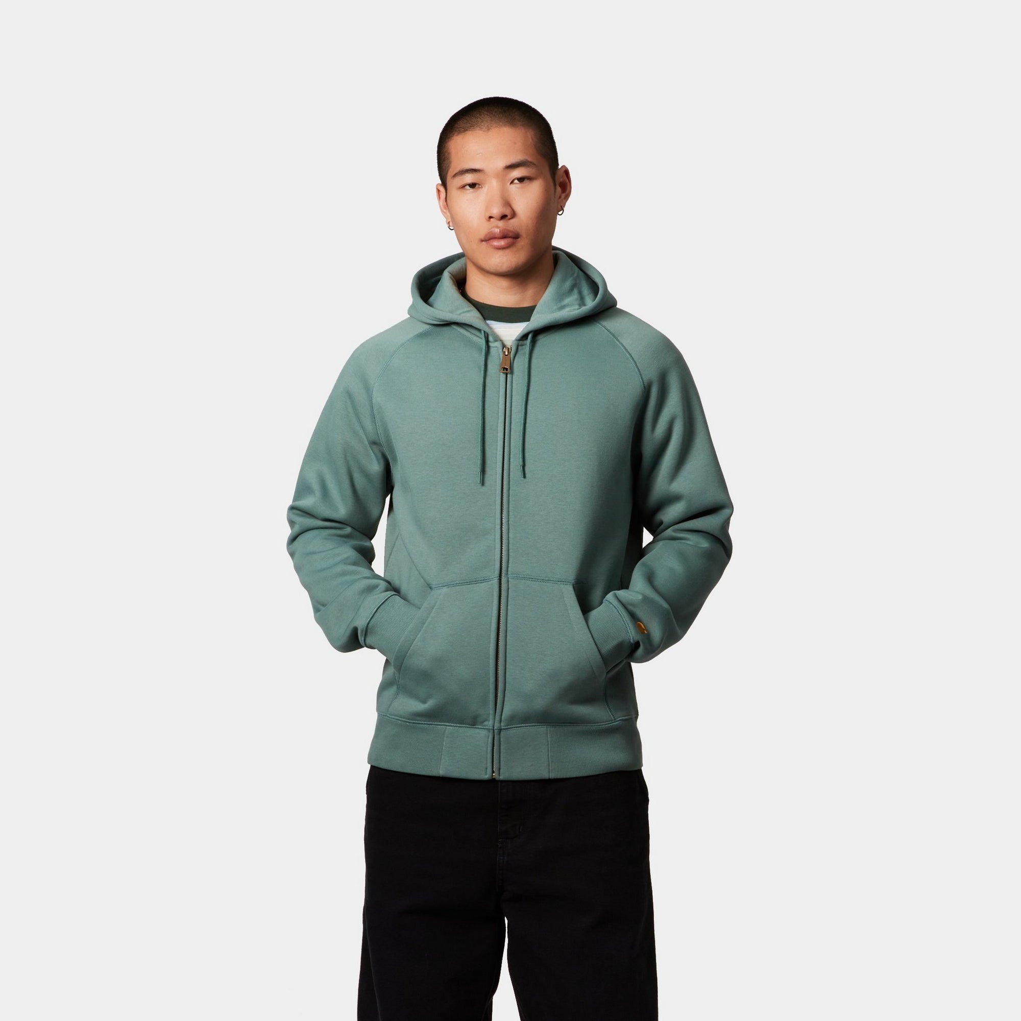Men's Hooded Chase Jacket in Silver Pine - Lightweight Waterproof Outdoor Windbreaker for Hiking, Camping & Running