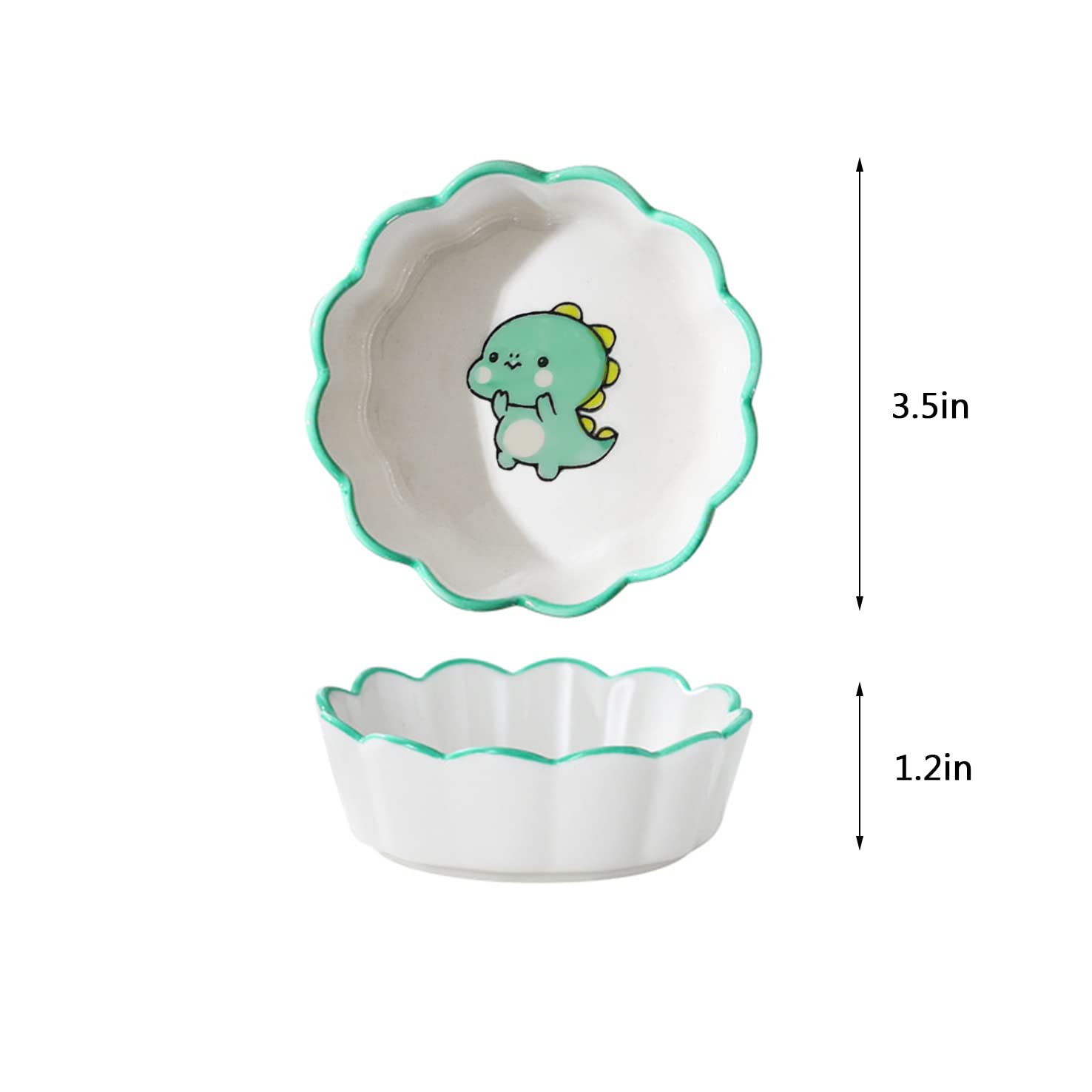 Adorable Dinosaur Ceramic Paper Clip Holder - Desk Organizer for Office & School Supplies | Perfect for Home, Office, or Classroom Use