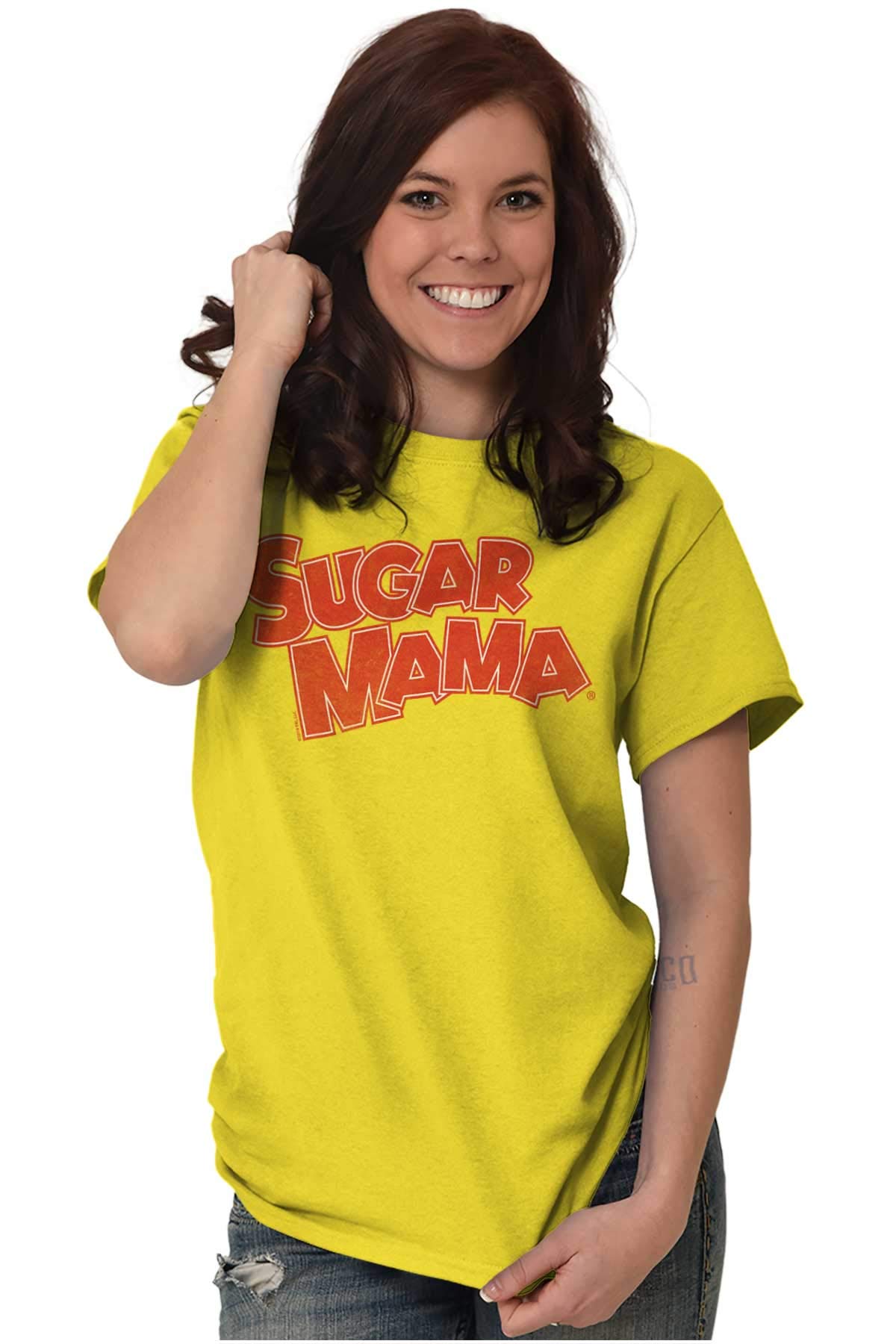 Vintage Retro Candy Sugar Mama Logo Women's Graphic T-Shirt - Soft Cotton Tee for Casual Wear, Street Style & Retro Fashion Lovers