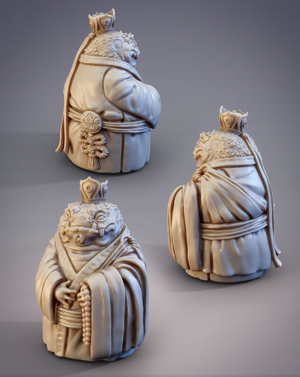 Chogen Hikiga Toad Ogre Priest Statue - Japanese Anime & Manga Collectible Figure for Home Decor, Gaming Room, and Anime Fan Gifts