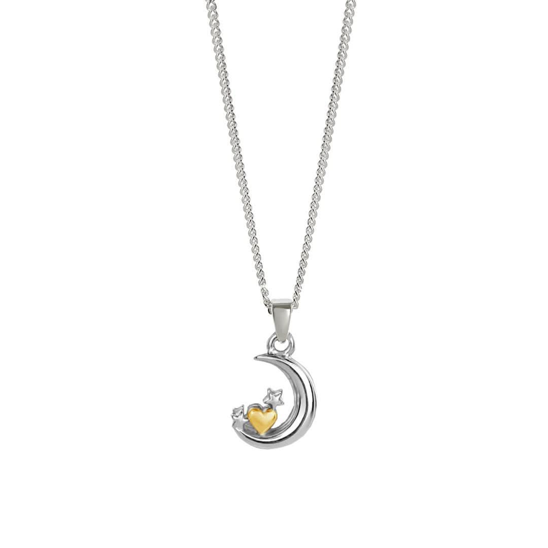Crescent Moon and Stars Charm Necklace - Elegant Celestial Jewelry for Women - Perfect for Everyday Wear, Gifts & Special Occasions