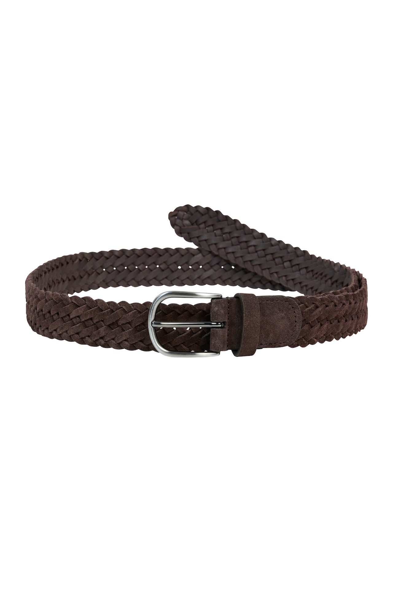 Stylish Brown Braided Suede Belt for Men & Women | Adjustable Waistband | Casual & Formal Wear | Perfect for Jeans, Dresses & Office Outfits