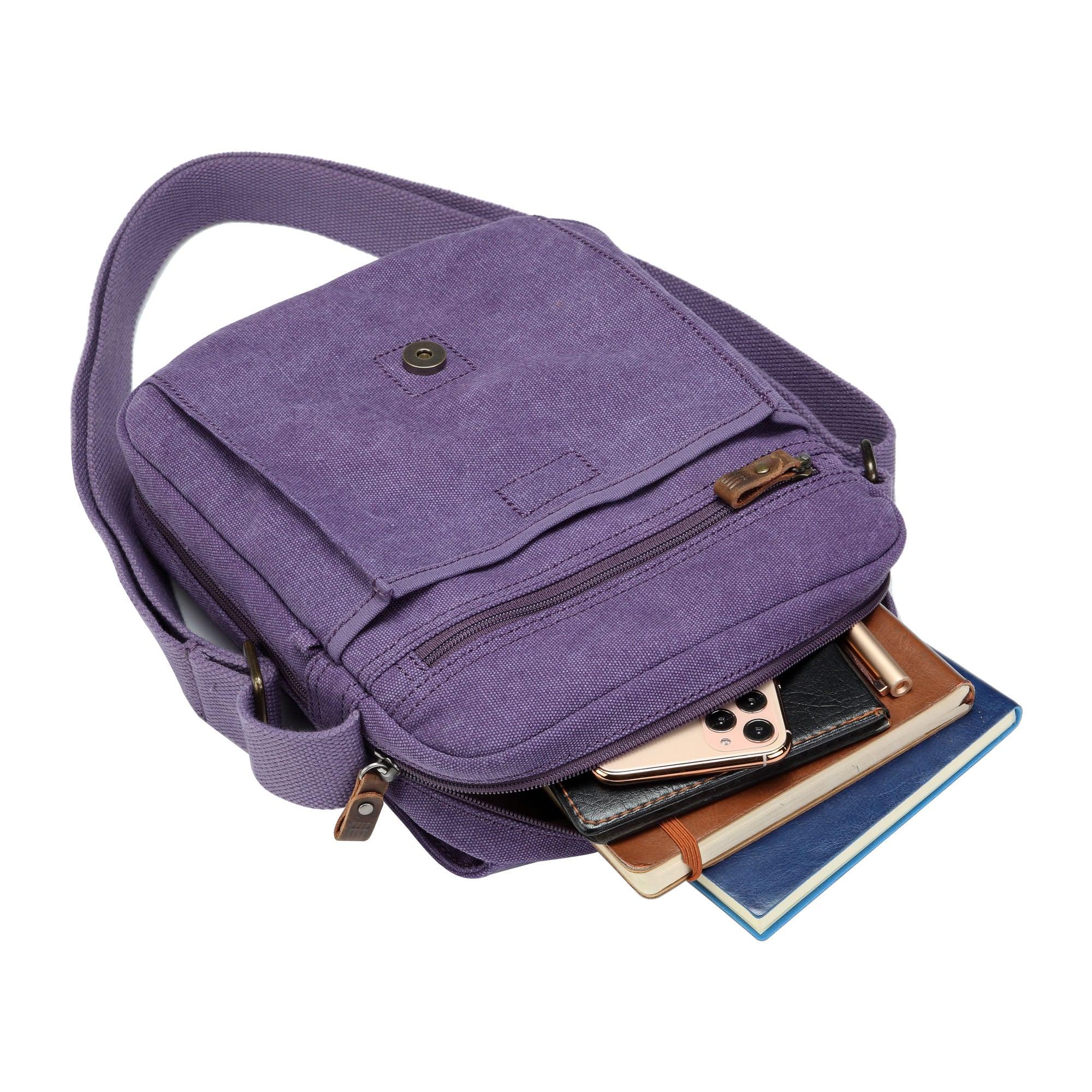 TRP0211 Troop London Classic Canvas Crossbody Bag for Men & Women - Stylish & Durable Everyday Shoulder Bag for Work, Travel & Casual Outings