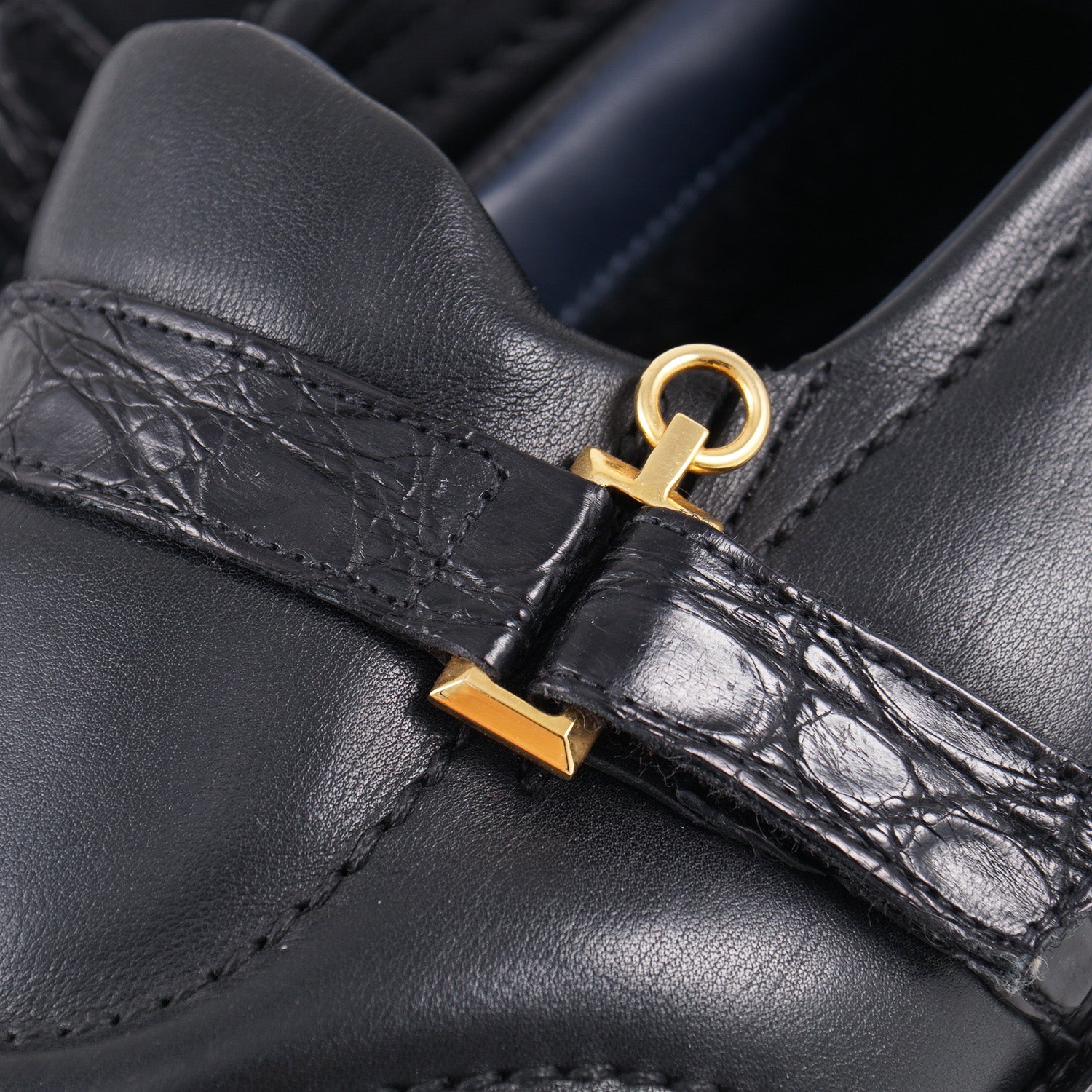 Luxury Zilli Crocodile & Calf Leather Loafers with Cashmere Lining - Premium Men's Dress Shoes for Business, Formal Events & Special Occasions
