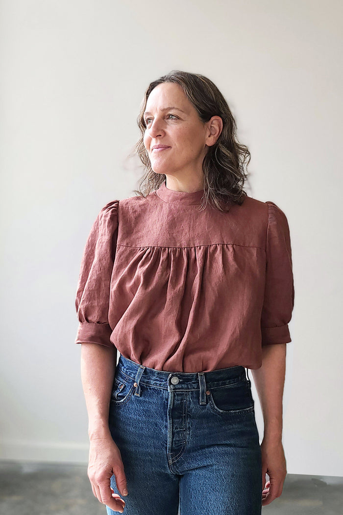 Sew House Seven Regalia Blouse - Size 00-20 | Women's Elegant Floral Print Top for Casual & Office Wear