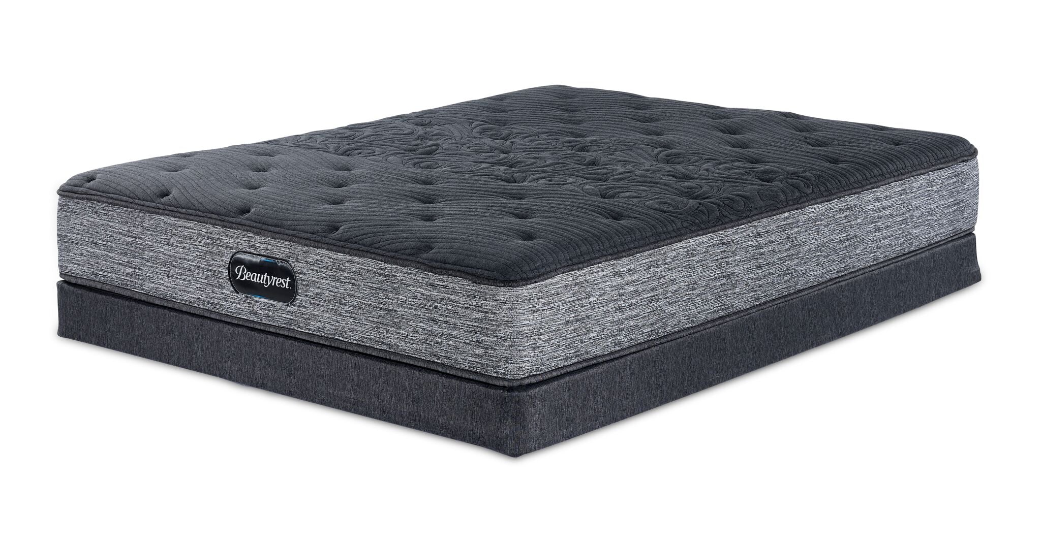 Beautyrest Countess Firm Tight Top Twin Mattress with Low Profile Box Spring Set - Perfect for Guest Rooms, Kids' Beds & Small Spaces