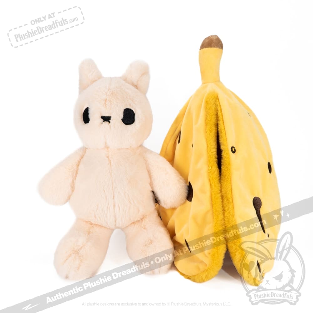 Plushie Dreadfuls Bunana Rabbit Stuffed Animal Toy - Soft Cuddly Bunny Plush for Kids, Collectors & Gift Giving | Perfect for Bedroom Decor, Nursery Comfort & Anxiety Relief
