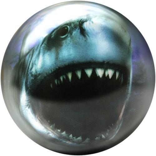 Brunswick Shark Glow Viz-A-Ball Bowling Ball - High Performance Reactive Resin for Strikes & Spares - Perfect for League Play & Night Bowling