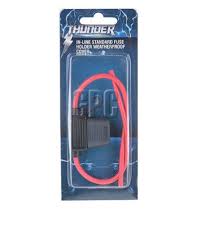 60 Amp Thunder Fuse Holder - Heavy Duty Automotive Fuse Block with Waterproof Cover for Car, Boat, RV Electrical Systems - Perfect for Off-Road & Marine Applications