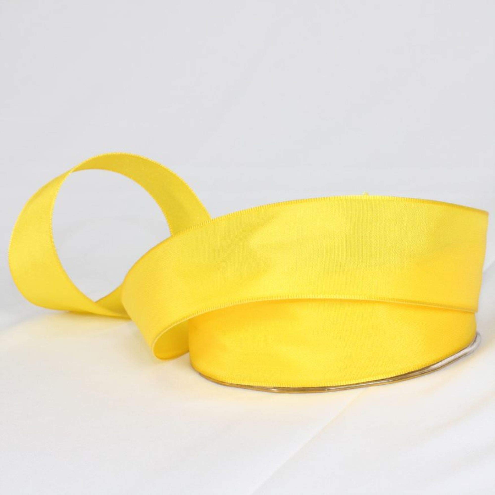 Sunshine Yellow Taffeta French Wired Craft Ribbon - 1.5 Inch x 27 Yards for Gift Wrapping, DIY Projects & Party Decorations