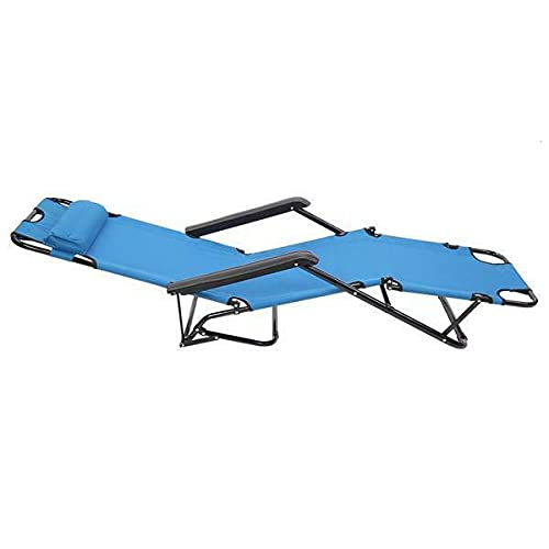 Portable Folding Reclining Beach Chair - Lightweight Sun Lounger for Pool, Patio & Outdoor Relaxation | Adjustable Chaise Lounge with Carry Bag | Perfect for Backyard, Beach Vacation & Garden Sunbathing