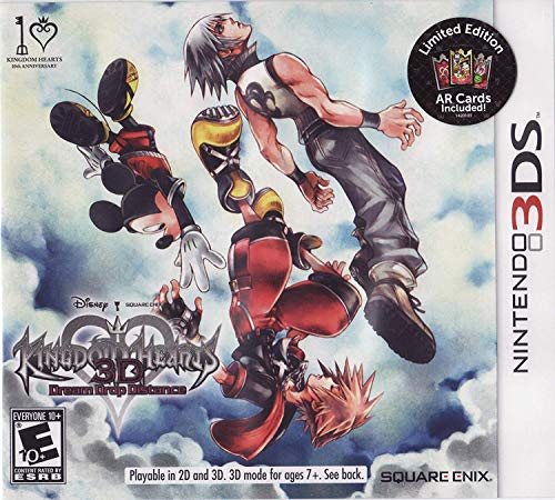 Kingdom Hearts 3D Dream Drop Distance Limited Edition - Nintendo 3DS Game with 3 Exclusive AR Cards | Action RPG Adventure for Teens & Adults | Perfect for Gaming Collectors & KH Fans
