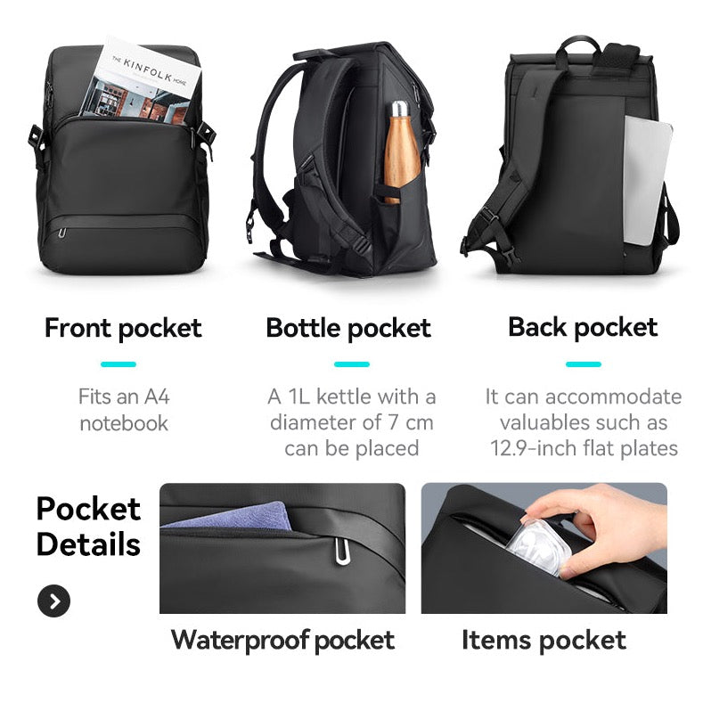 Voyage Pro Travel Backpack - Lightweight Durable Carry-On Backpack for Men & Women - Perfect for Airplane, Hiking, Business Trips & Daily Commute