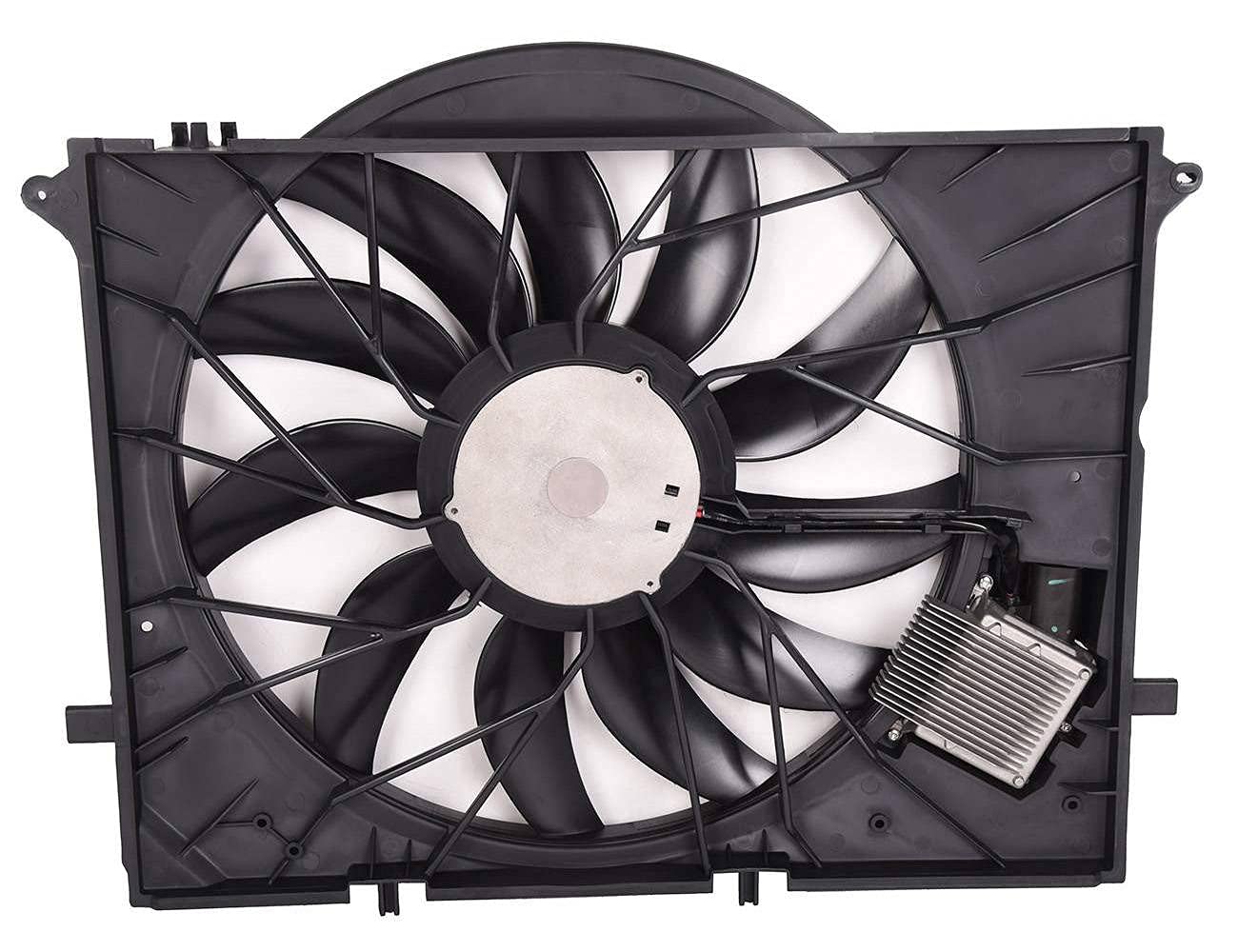 Bapmic 2205000093 Radiator Cooling Fan & Brushless Motor - Compatible with Mercedes-Benz CL500 CL55 S430 S500 S55 - High Performance Replacement Part for Engine Cooling System