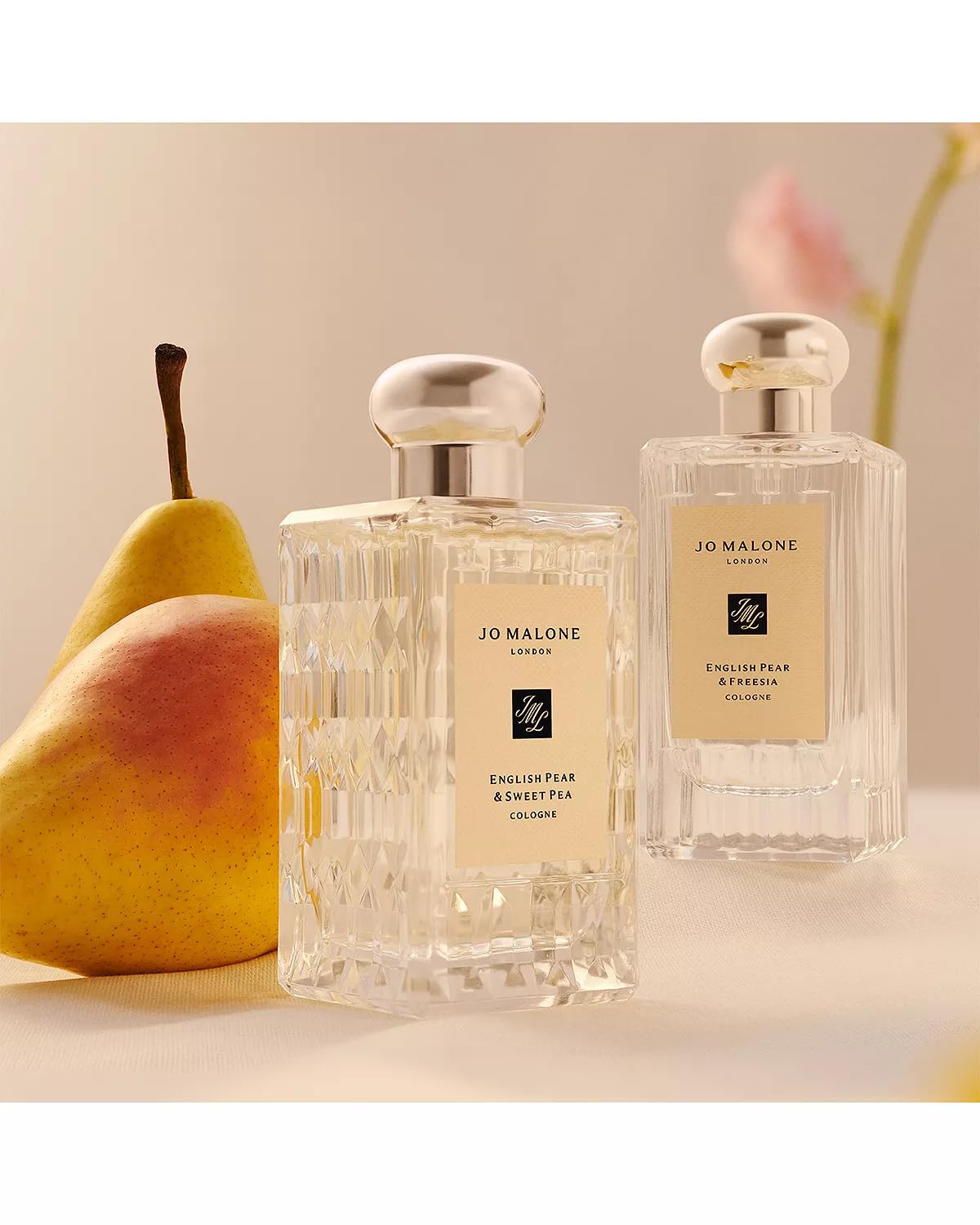Jo Malone English Pear & Sweet Pea Cologne Spray for Women & Men - 3.4 oz / 100ml - Fresh Floral Fragrance for Everyday Wear, Date Nights & Special Occasions