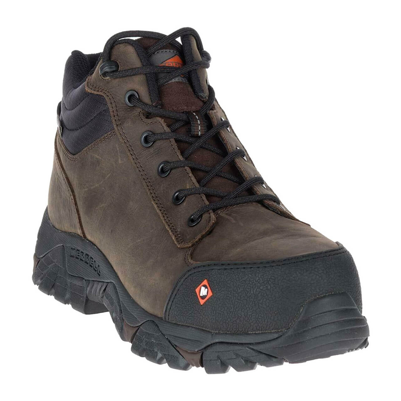 Moab Rover Mid Men's Waterproof Composite Toe Work Boots - Espresso Brown for Construction, Hiking & Outdoor Work