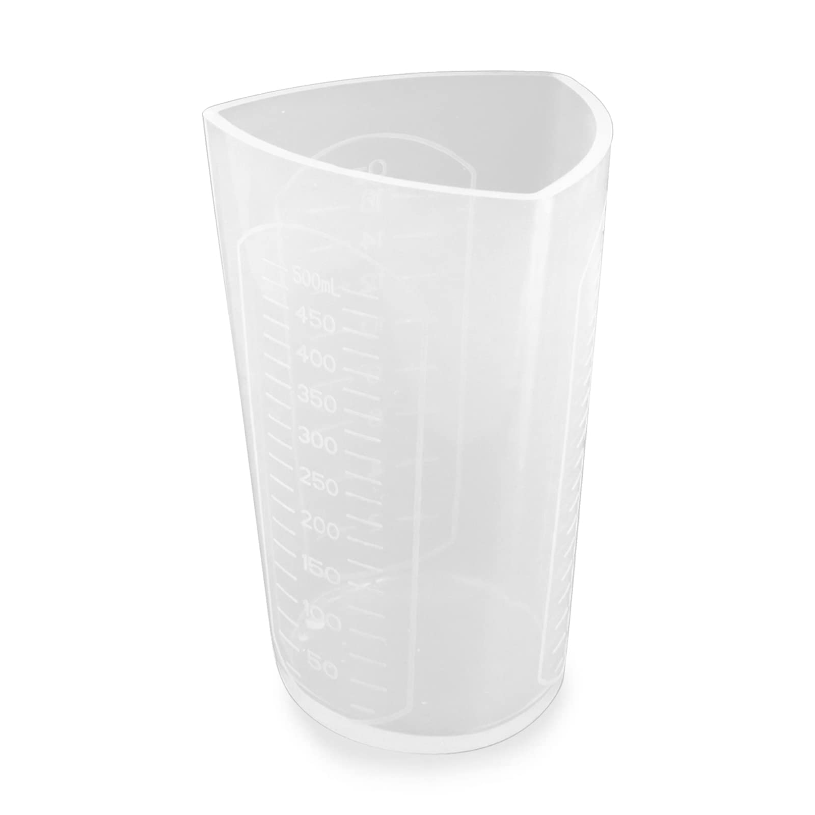 **Premium Silicone Resin Measuring Cups - 500ml Thick Non-Stick Mixing & Pouring Cups with 3 Measurement Units (Ounces, Milliliters, Grams) - Ideal for Epoxy Resin, Art Crafts, Baking & DIY Projects**