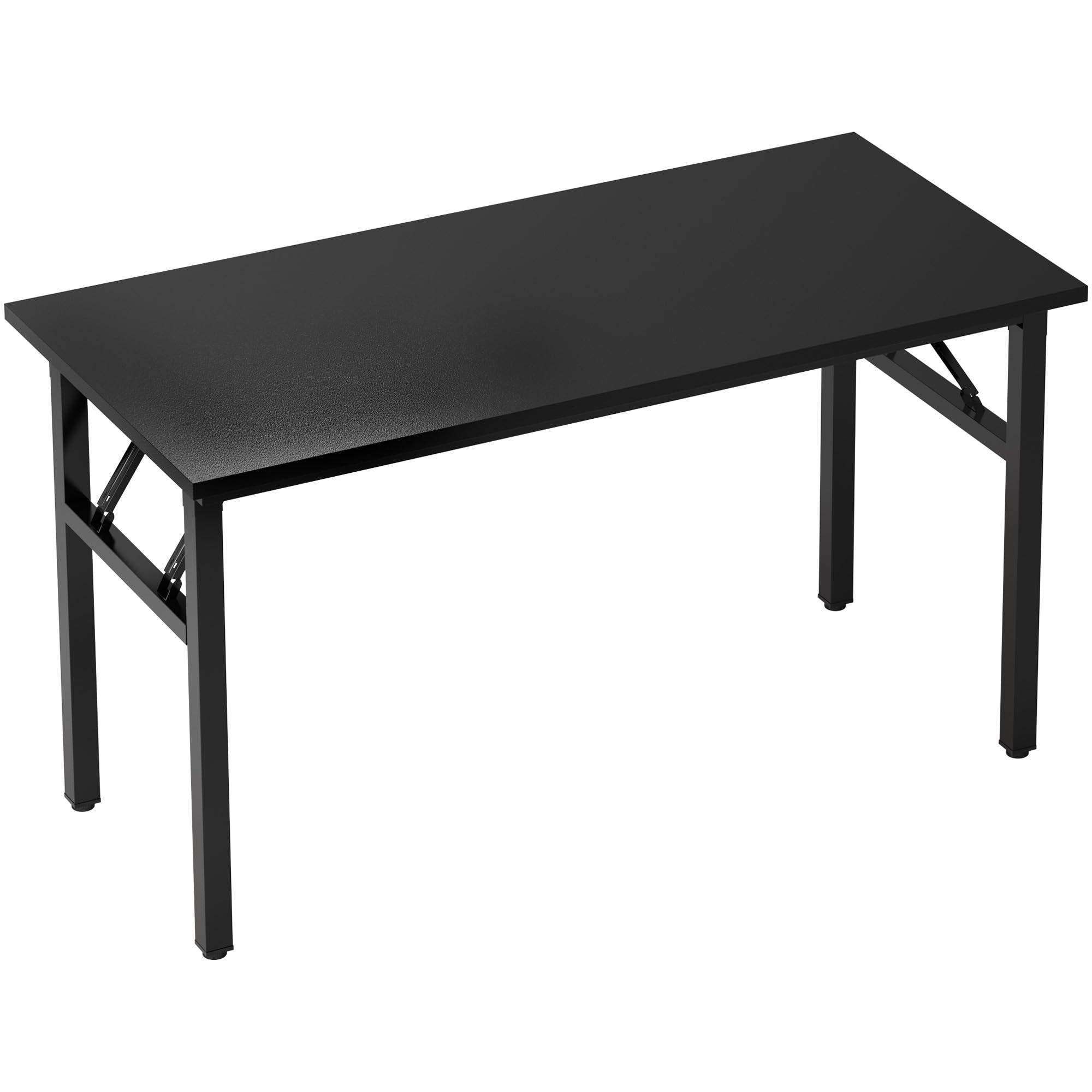 SOGES Furniture 47-inch Folding Computer Desk - BIFMA Certified Office Workstation with No Assembly Required, Black (BHUS-AC5CB-120) - Perfect for Home Office, Gaming Setup & Small Space Workstations
