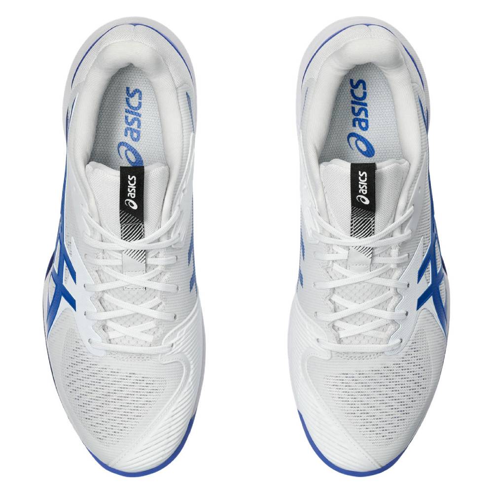ASICS Solution Speed FF 3 Men's Tennis Shoes - Lightweight Performance Court Shoes for Competitive Play (White/Tuna Blue) - Perfect for Hard Court Matches & Training Sessions