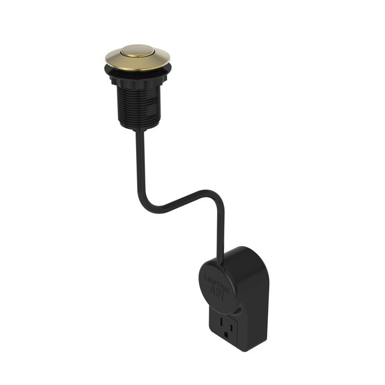 Air Activation Switch Brasstech Disposer 1 4/5 Inch Polished Gold PVD Brass - Premium Touchless Faucet Accessory for Kitchen Sink, Bathroom, and Commercial Use