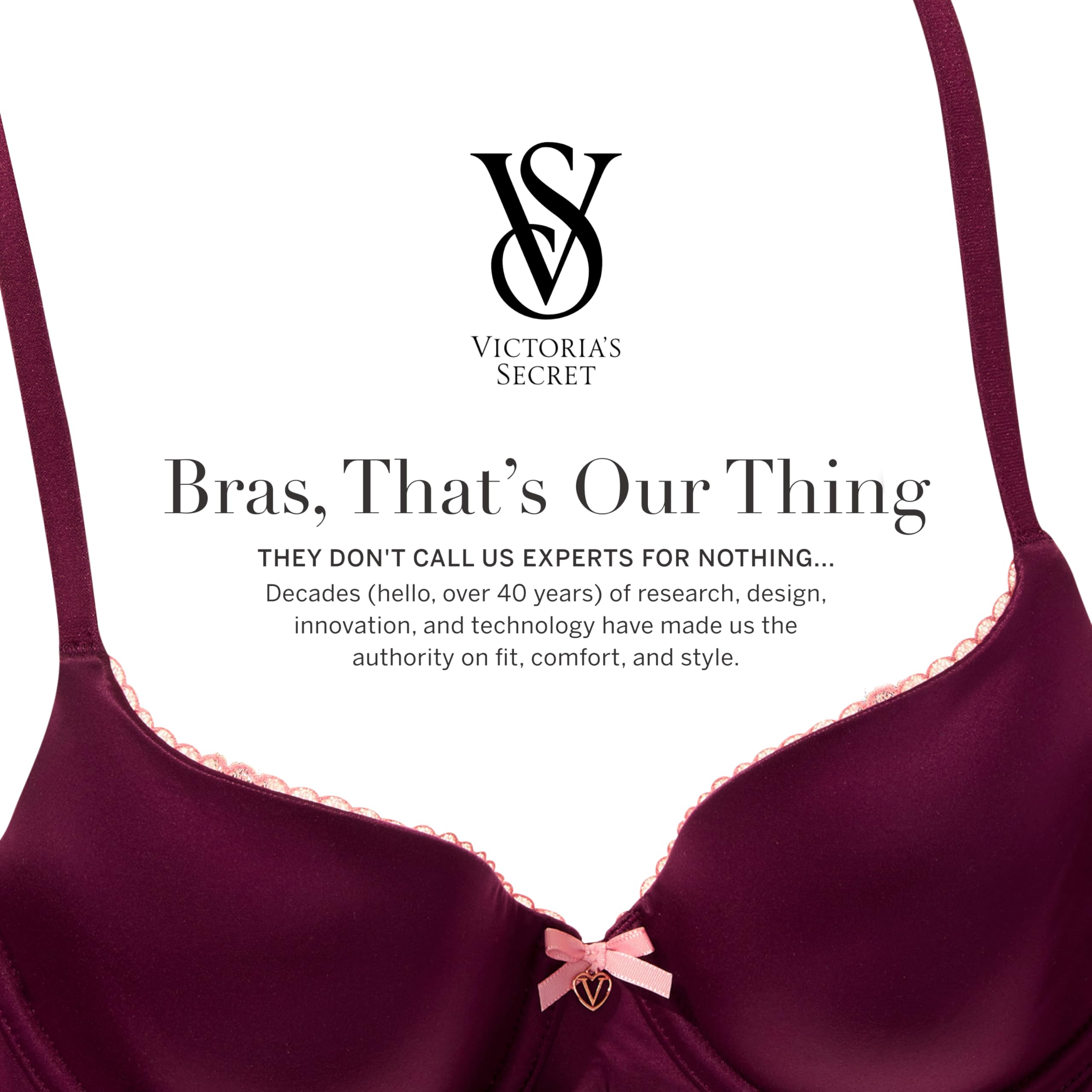 Victoria's Secret Women's Body by Victoria Push Up Bra - Comfortable & Sexy Lingerie for Everyday Wear (32A-38DDD) | Perfect for Date Nights, Work & Special Occasions